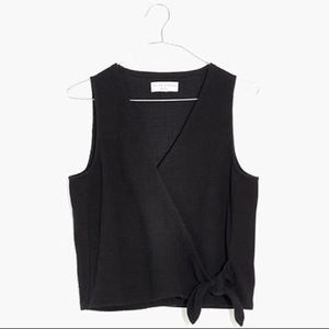 Texture & Thread Wrap-Tie Tank Top